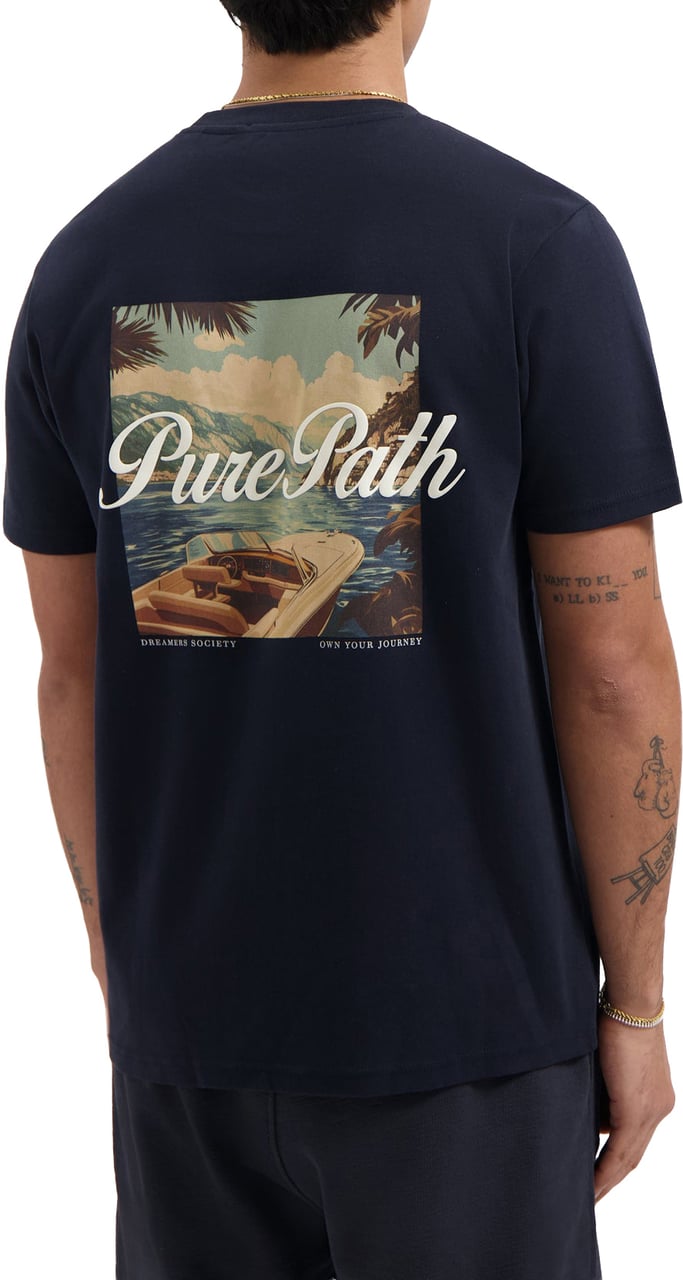 Pure Path Riva View T-shirt Blauw