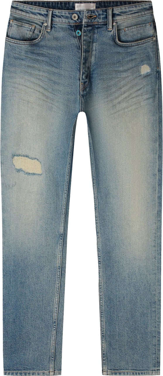 Pure Path The Ryan Slim Fit Jeans Blauw