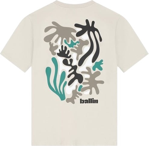 Ballin Amsterdam Abstract Sea Creatures T-shirt Neutraal
