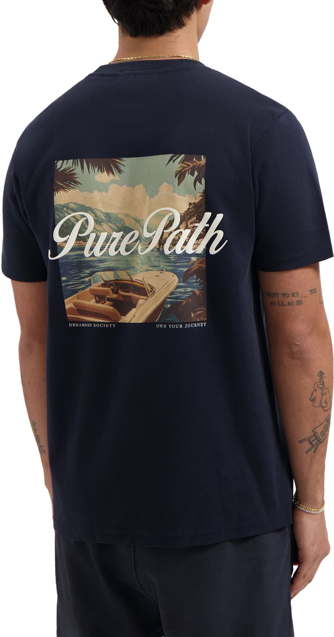 Pure Path Riva Vieuw T-shirt 26010108 Blauw