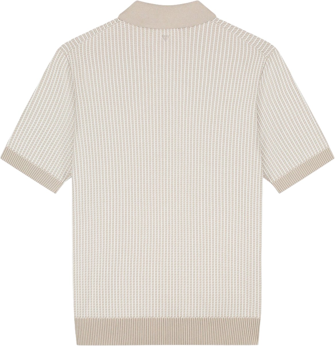 Pure Path Ladder stitch Polo Knit 26010807 Taupe