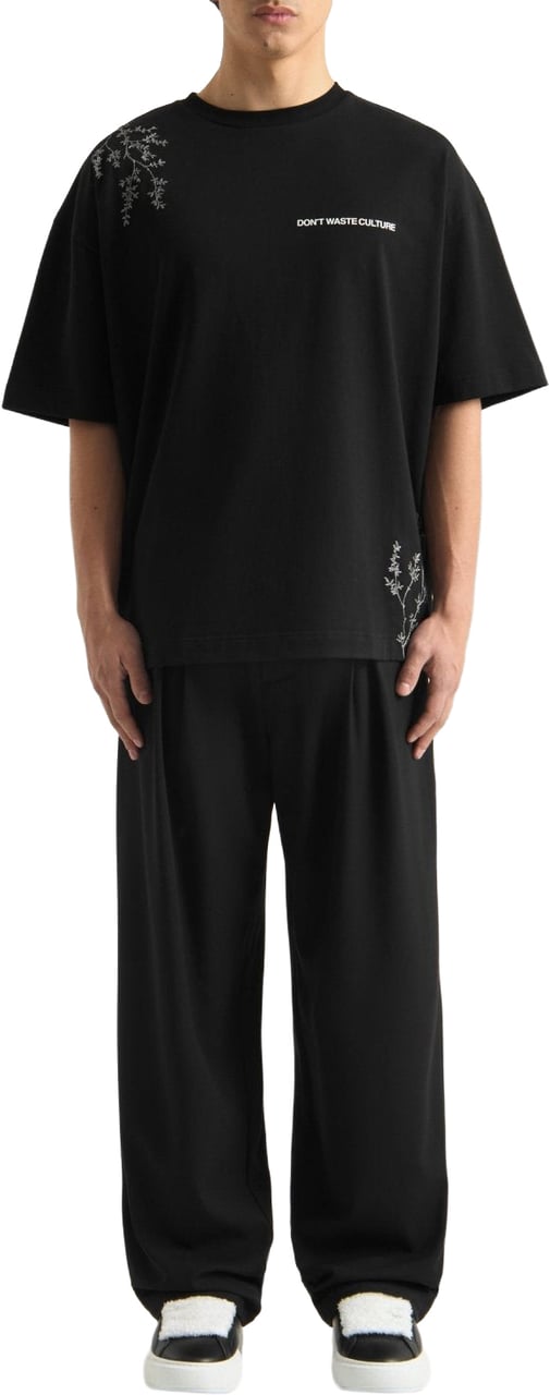 Don't Waste Culture Morikae T-shirt Black Zwart