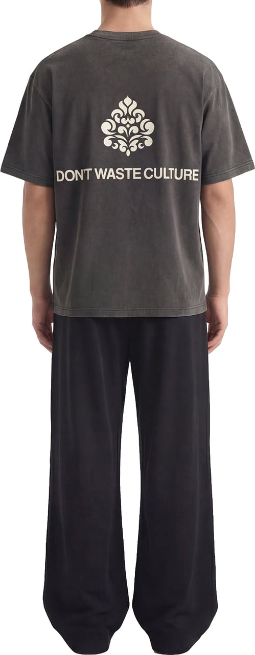 Don't Waste Culture Azemari T-shirt Washed Black Grijs