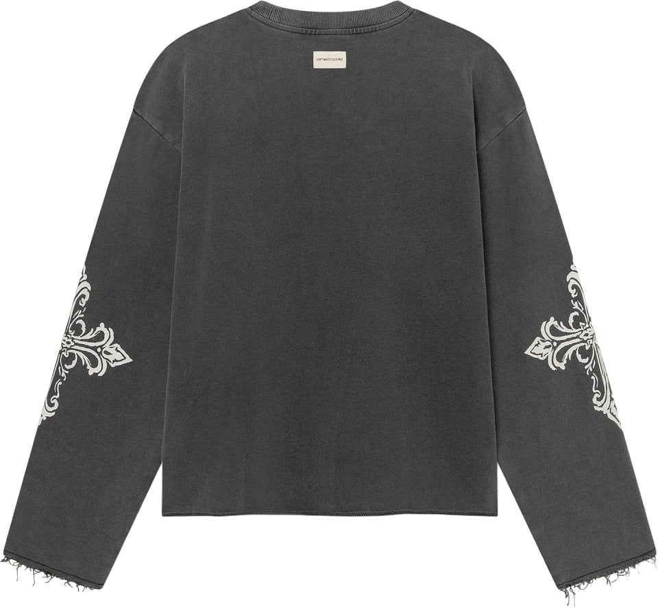 Don't Waste Culture Xavira Sweater Washed Black Grijs