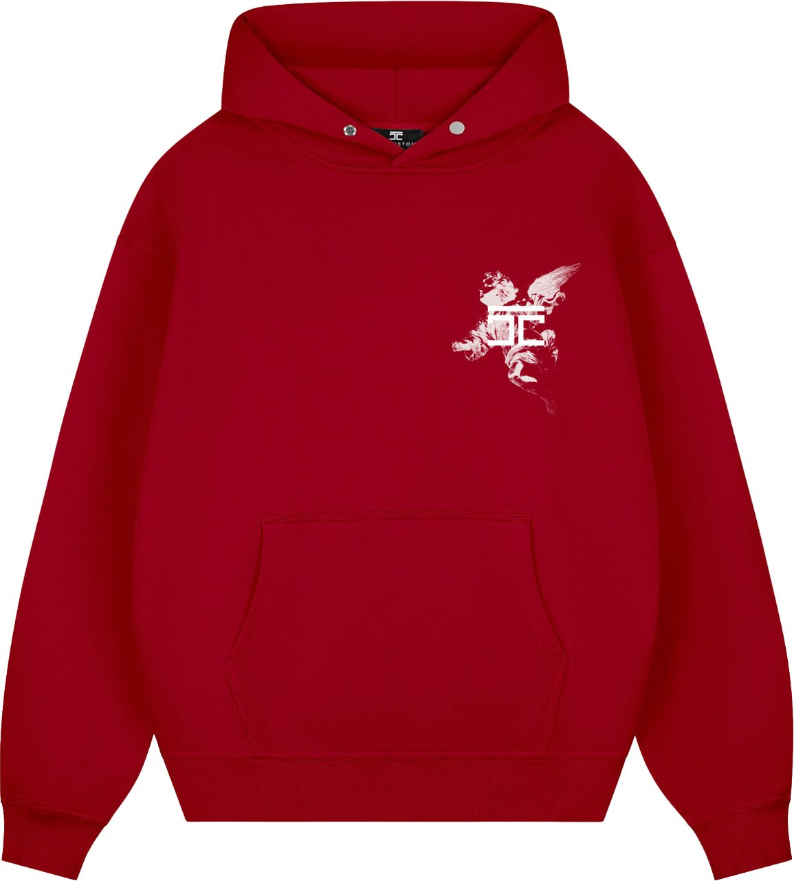 JORCUSTOM AboveAllLimits Oversized Hoodie Red Rood