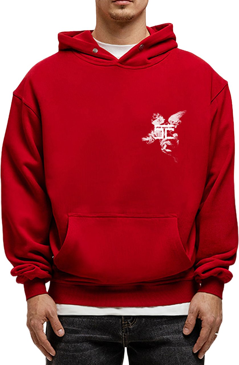 JORCUSTOM AboveAllLimits Oversized Hoodie Red Rood