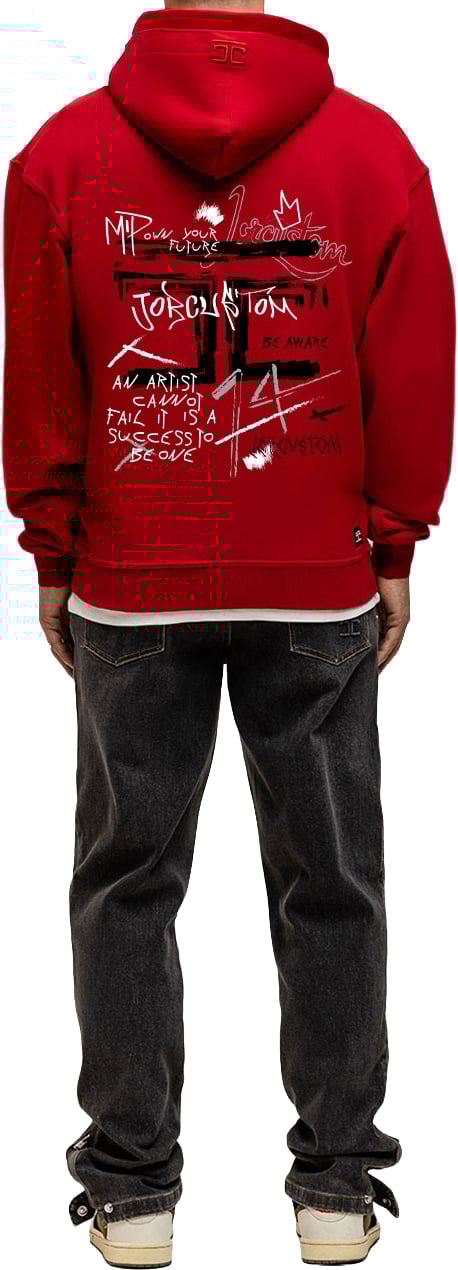 JORCUSTOM Artist Oversized Hoodie Red Rood
