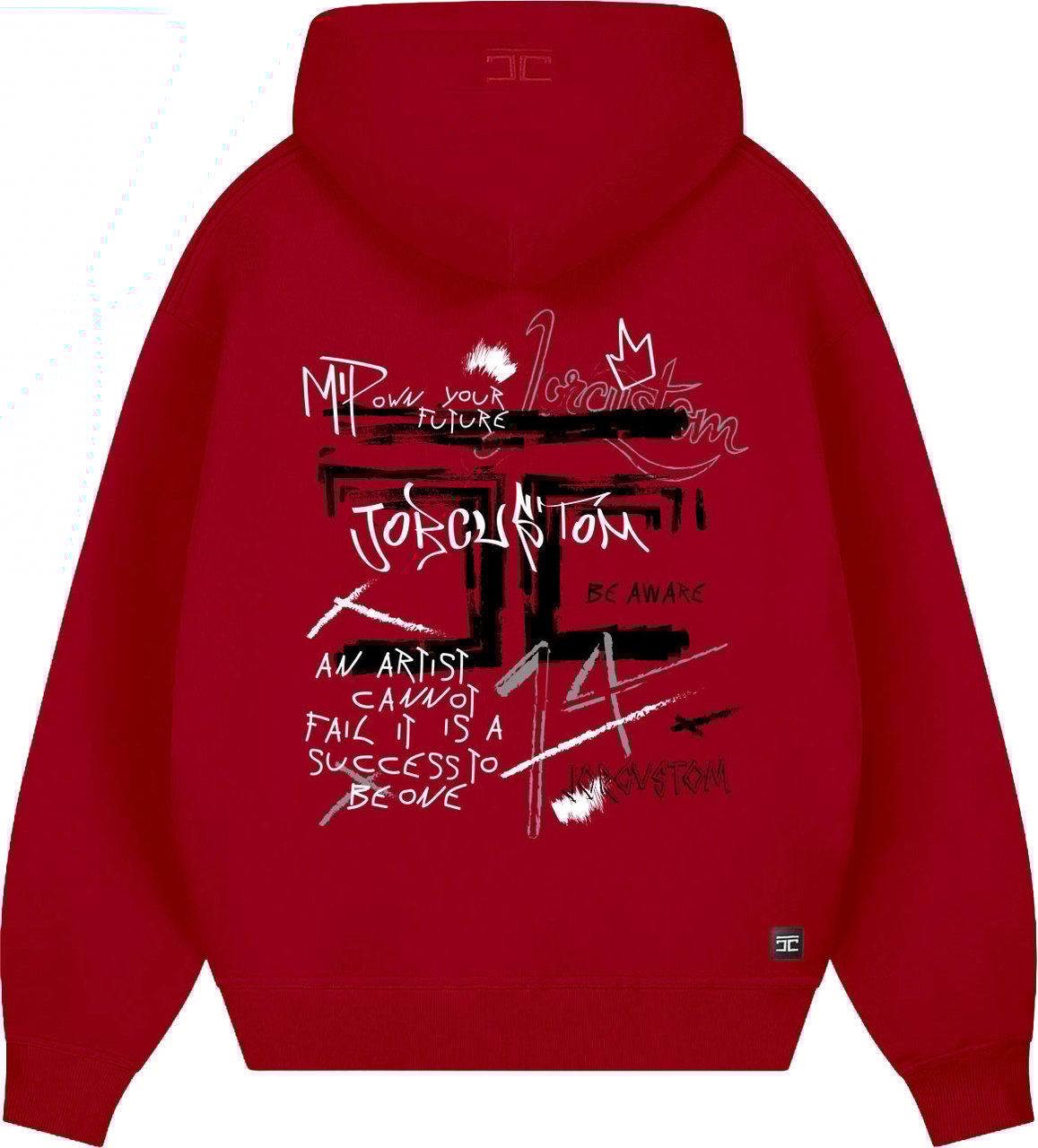 JORCUSTOM Artist Oversized Hoodie Red Rood