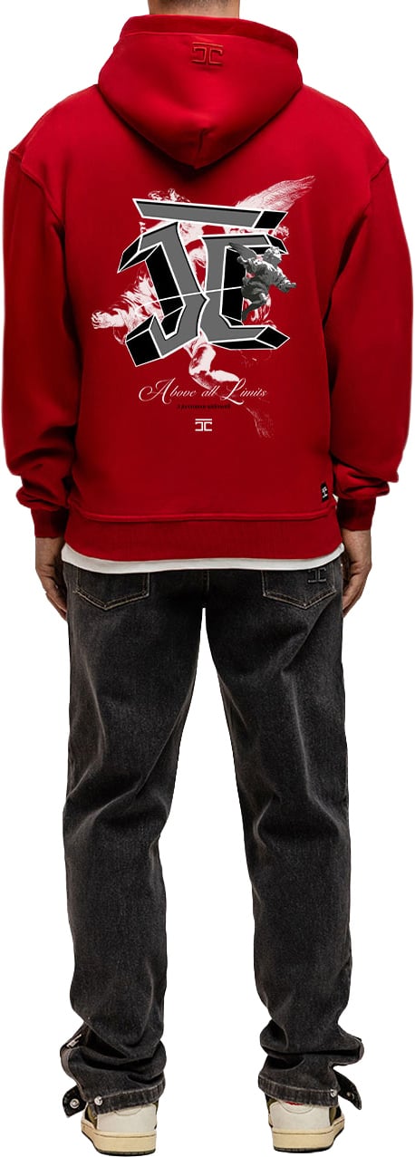 JORCUSTOM AboveAllLimits Zipped Hoodie Red Rood