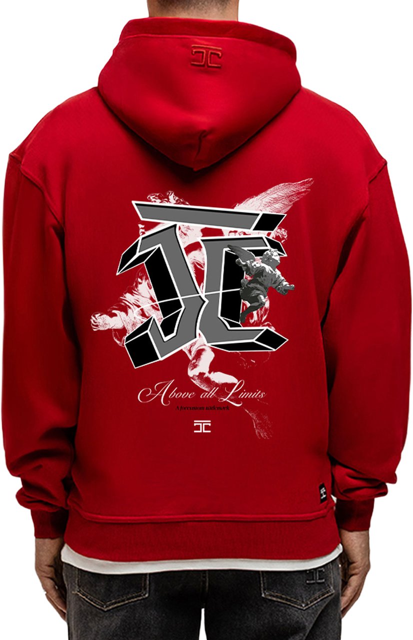 JORCUSTOM AboveAllLimits Zipped Hoodie Red Rood