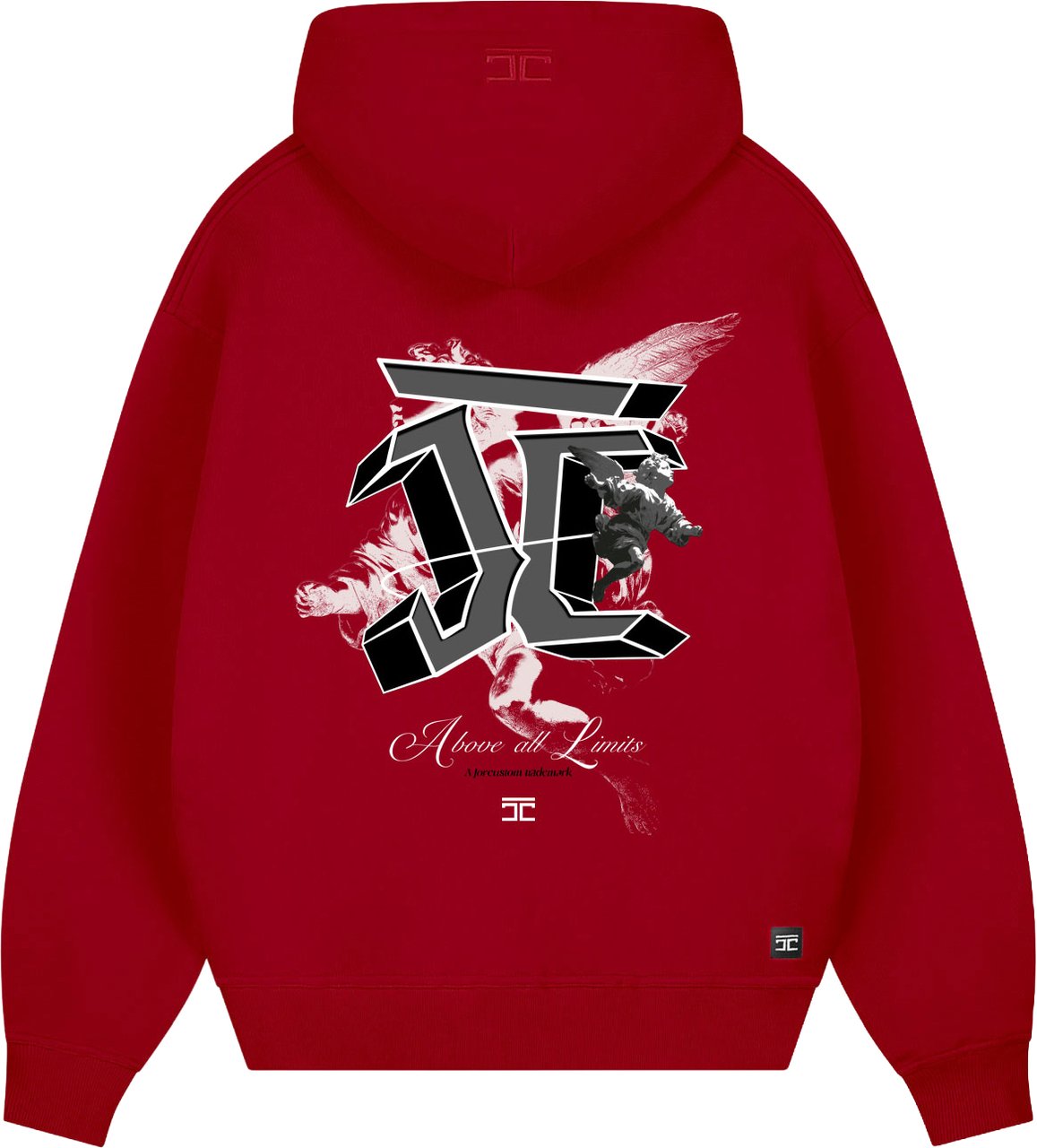 JORCUSTOM AboveAllLimits Zipped Hoodie Red Rood