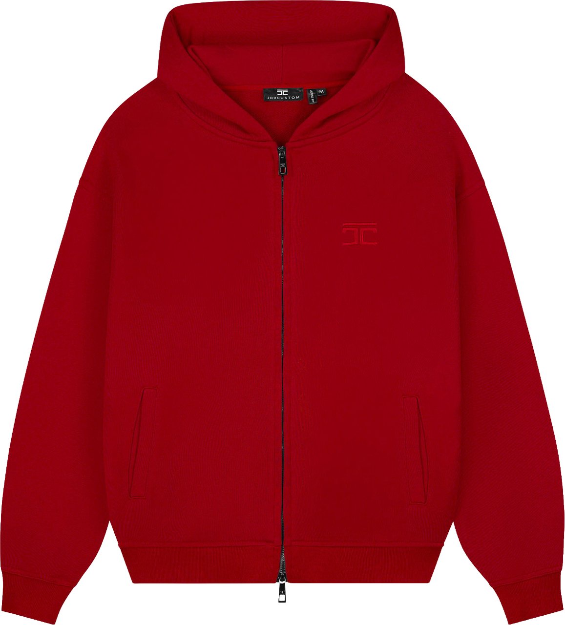 JORCUSTOM HeartAlwaysWins Zipped Hoodie Red Rood