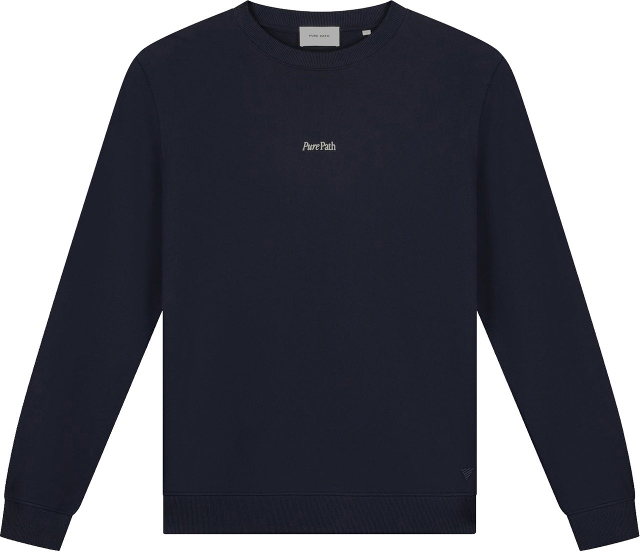 Pure Path Trio of Flowers Sweater navy Blauw