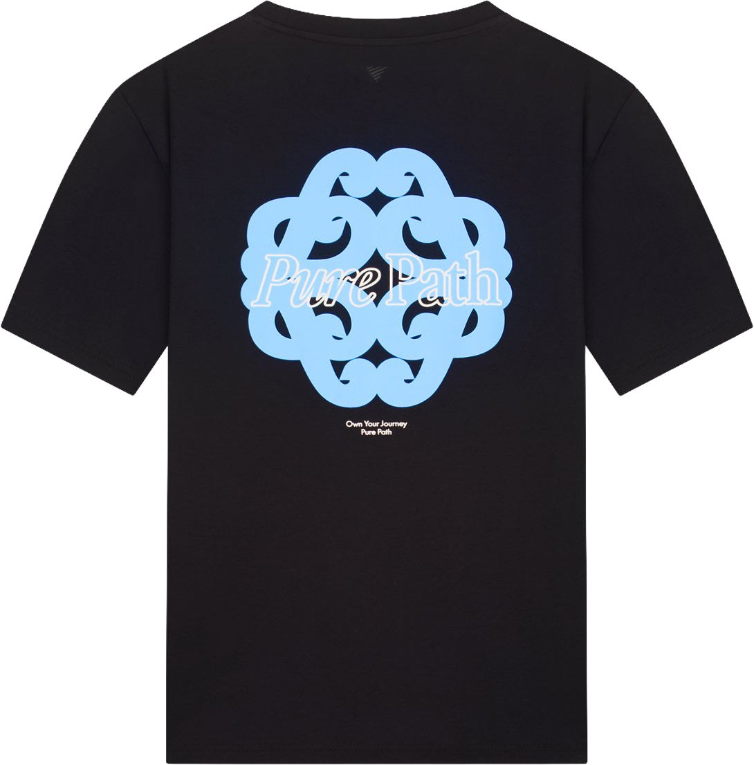 Pure Path Bold Emblem T-shirt Blauw