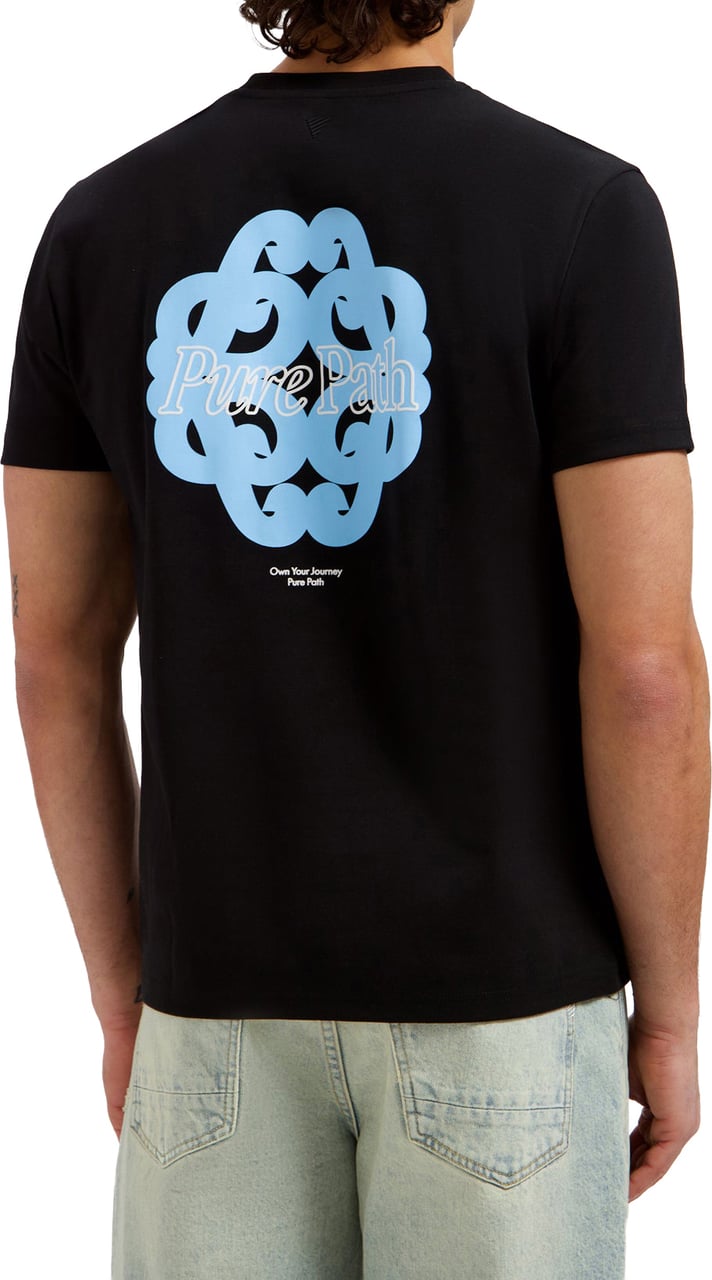 Pure Path Bold Emblem T-shirt Blauw