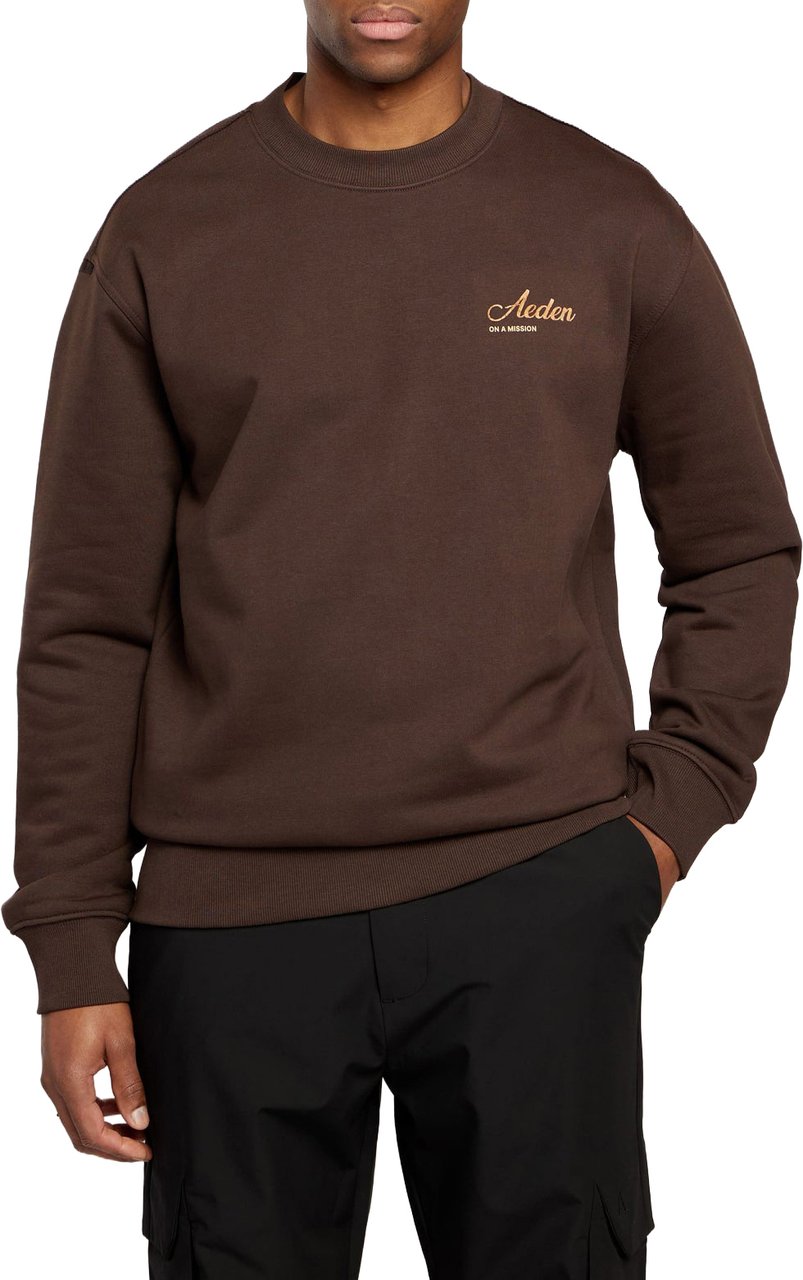 Aeden Solan sweater Ganache bruin brown Bruin