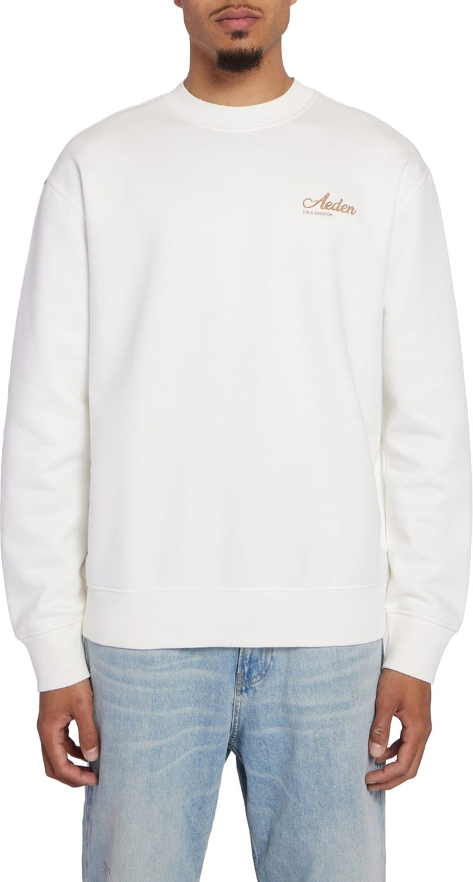 Aeden Solan Sweater Off white wit Wit