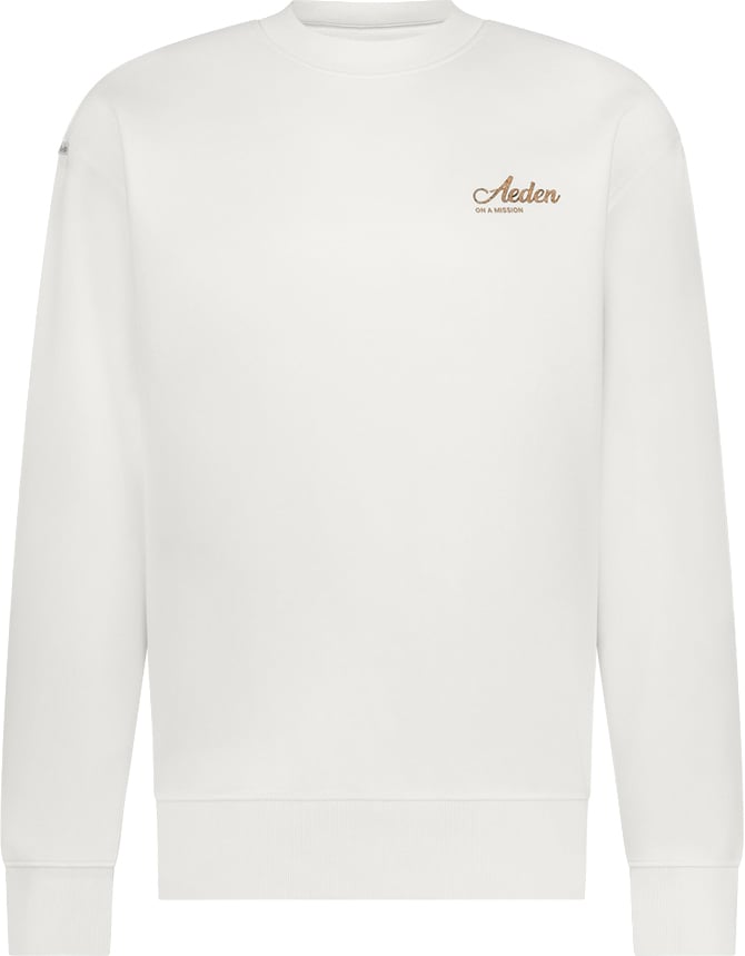 Aeden Solan Sweater Off white wit Wit