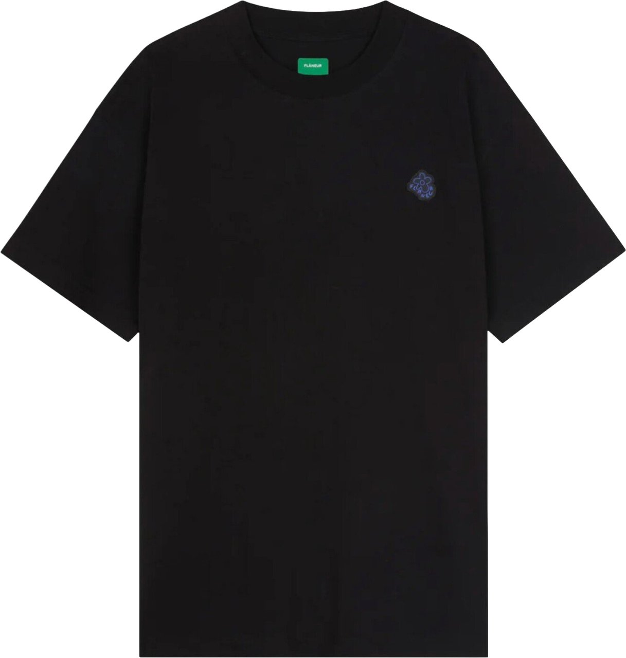 FLÂNEUR t-shirt logo black Zwart