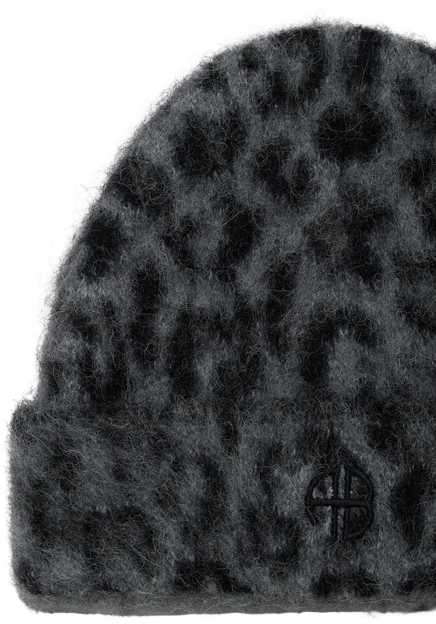 Anine Bing muts leopard grijs Grijs