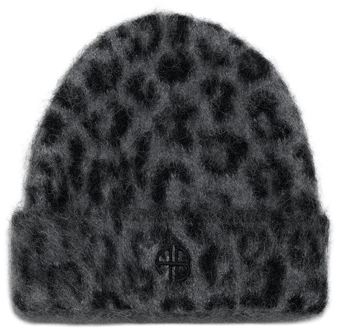 Anine Bing muts leopard grijs Grijs