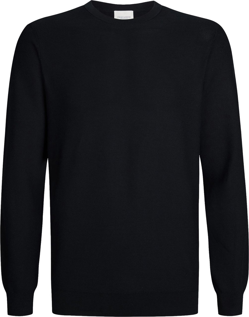 Profuomo pull navy rond hals Blauw
