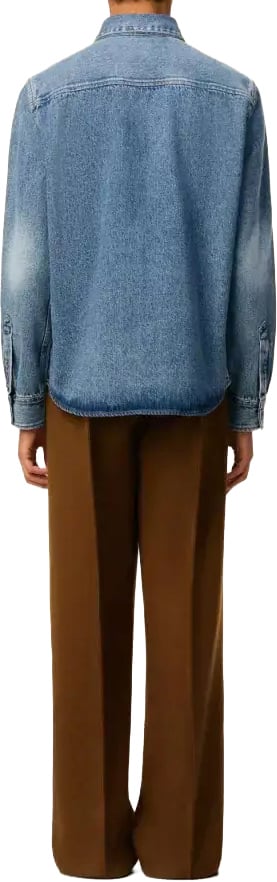 AMI Paris jeans shirt blue Blauw