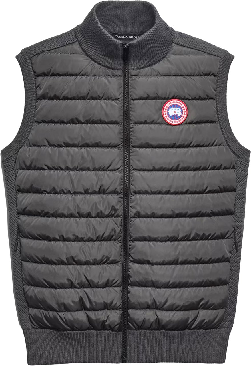 Canada Goose bodywarmer hybridge knit vest Grijs