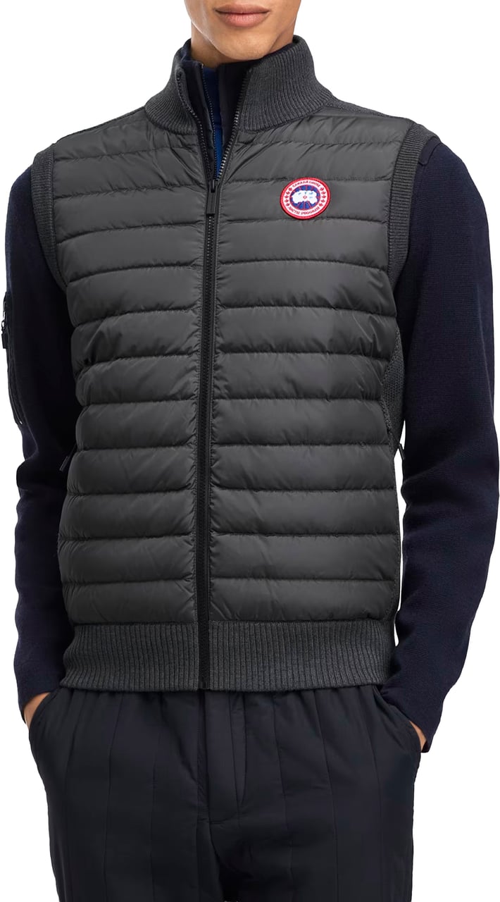 Canada Goose bodywarmer hybridge knit vest Grijs