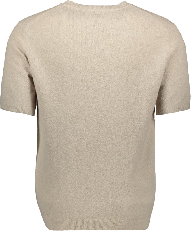 Pure Path Bouclé Knit T-shirt Beige