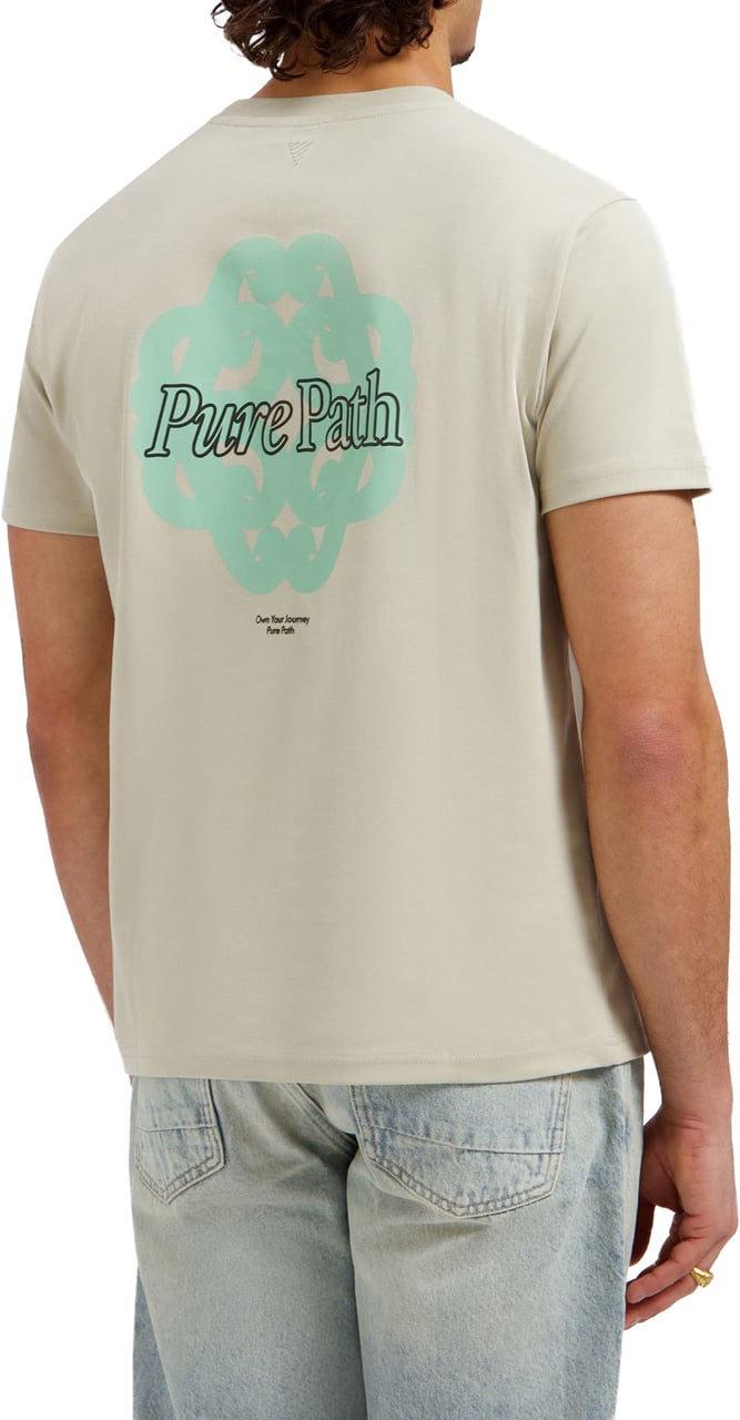 Pure Path Bold Emblem T-shirt Beige