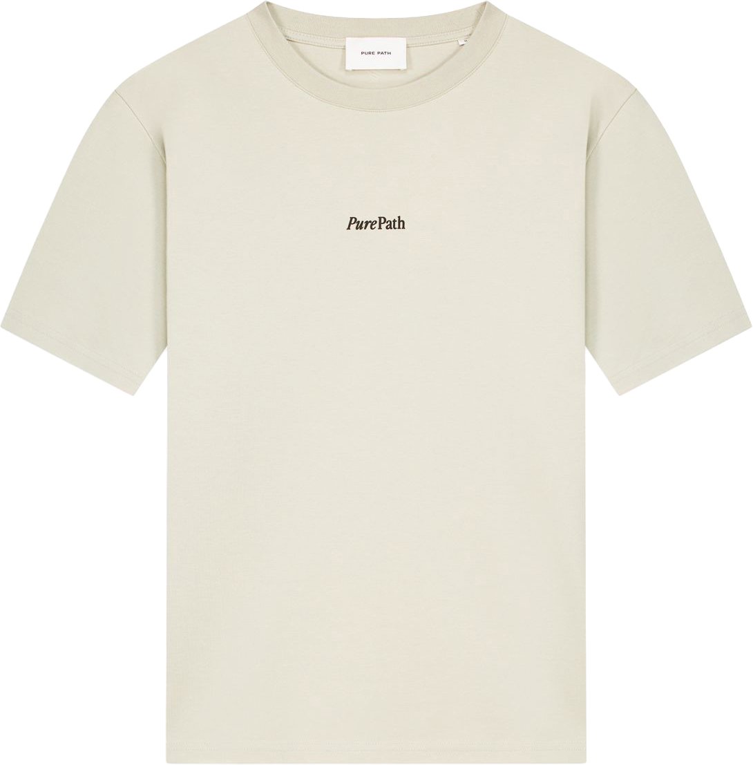 Pure Path Bold Emblem T-shirt Beige