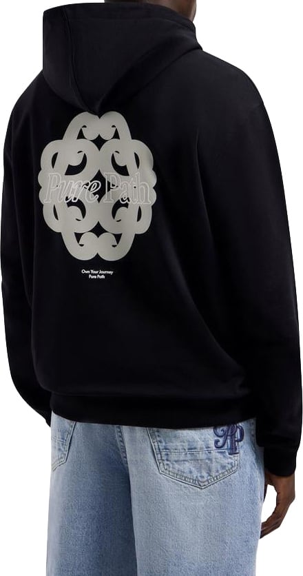 Pure Path Bold Emblem Hoodie black zwart Zwart