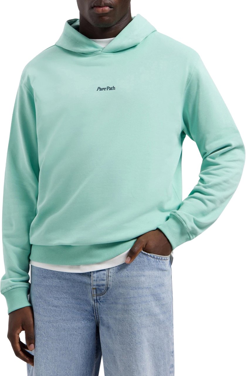 Pure Path Bold Emblem Hoodie Mint groen Groen
