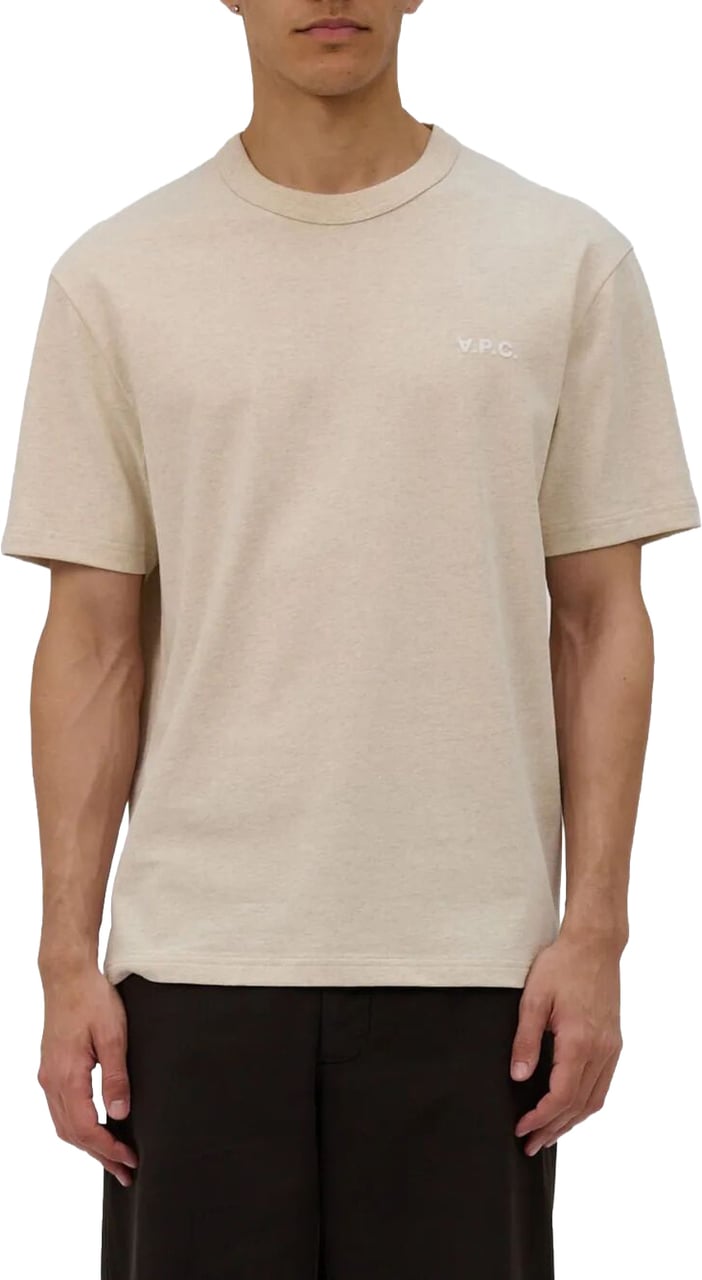 A.P.C. t-shirt beige logo Beige