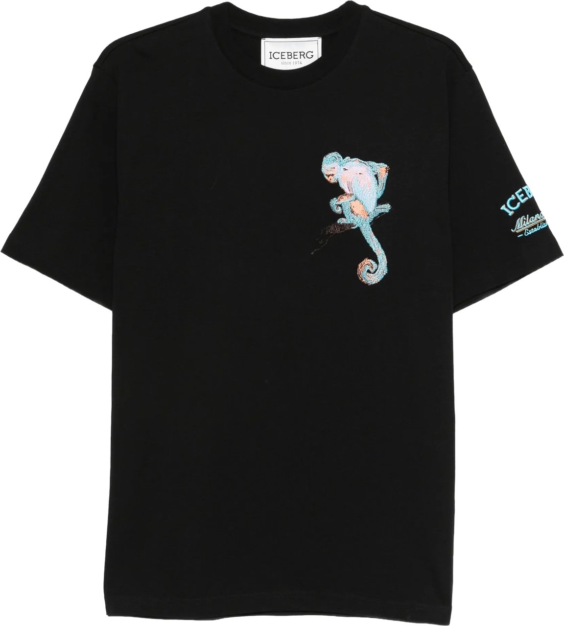 Iceberg T-shirt Black Zwart