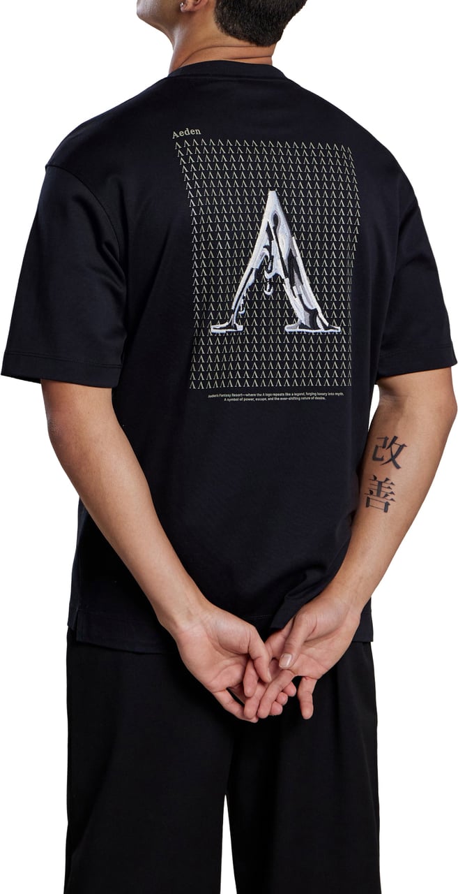 Aeden Juke Tee Black Zwart
