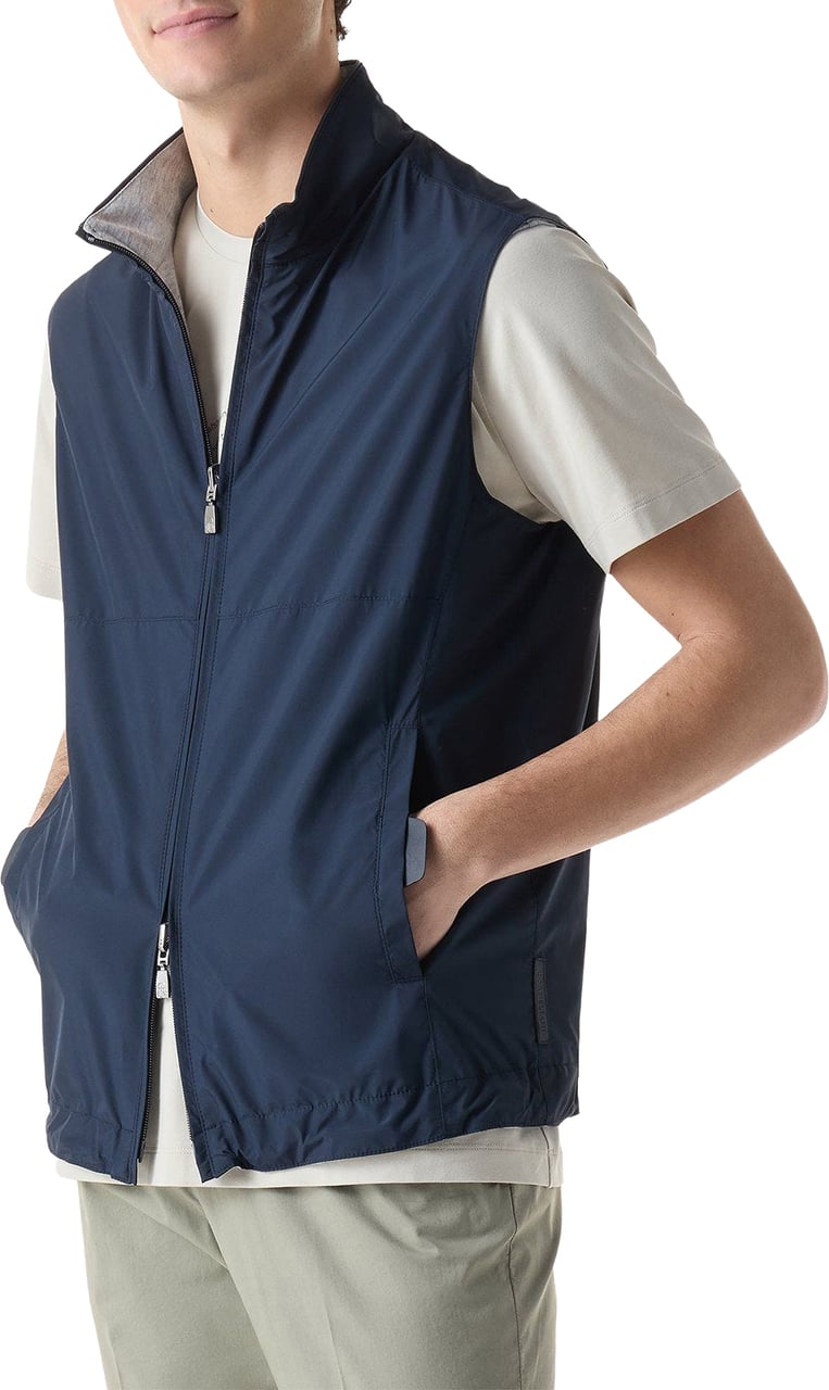 Corneliani bodywarmer reversible Blauw