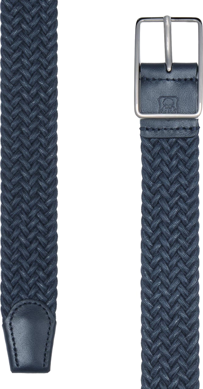 Corneliani belt navy woven Blauw