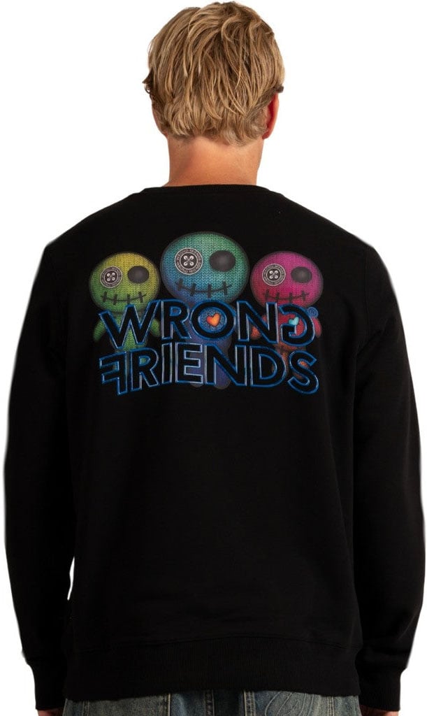 Wrong Friends WALDEN SWEATER - BLACK Zwart