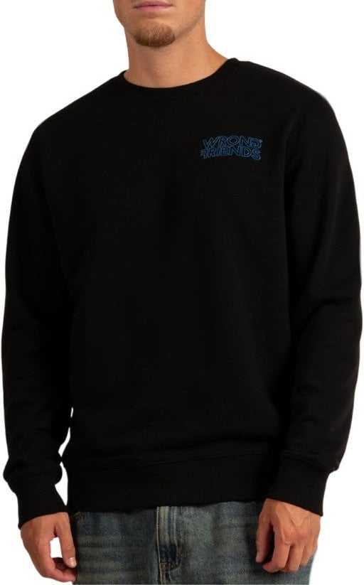 Wrong Friends WALDEN SWEATER - BLACK Zwart