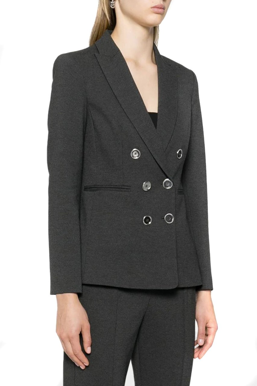 Pinko Double-breasted blazer 'Alexia' Grijs