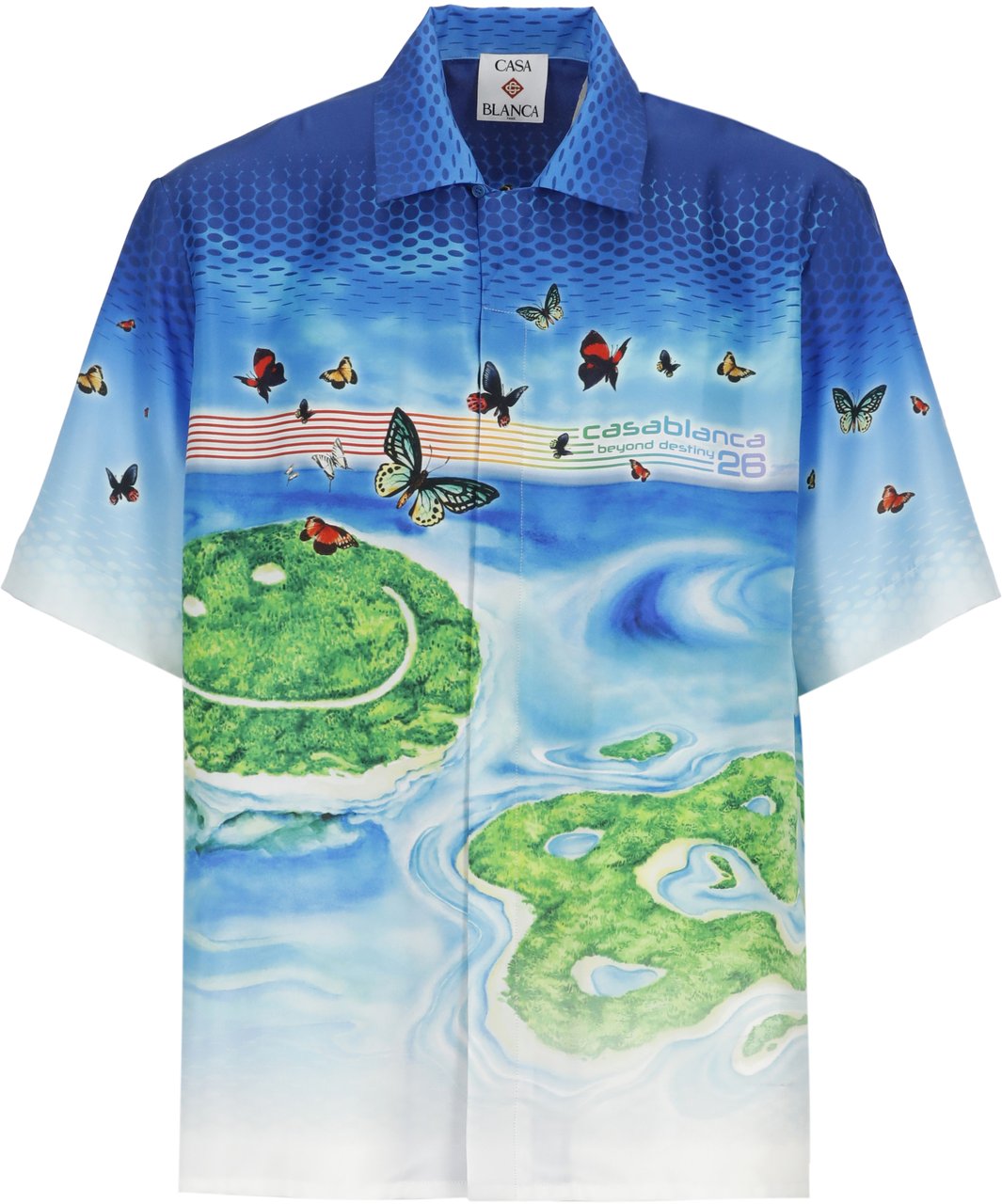 Casablanca Shirts Blue Blauw