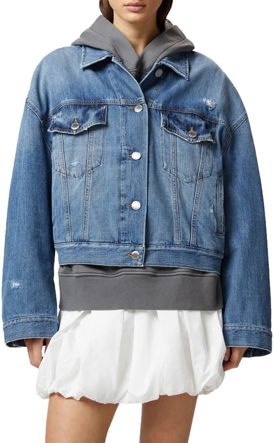 Pinko Denim jacket 'Gaborone' Blauw