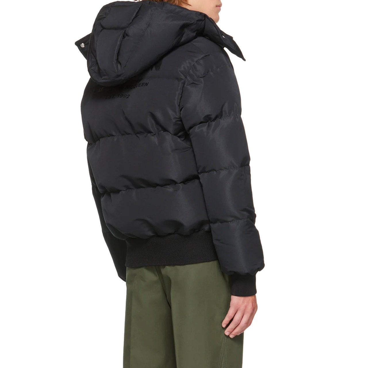 Alexander McQueen Coats Black Zwart