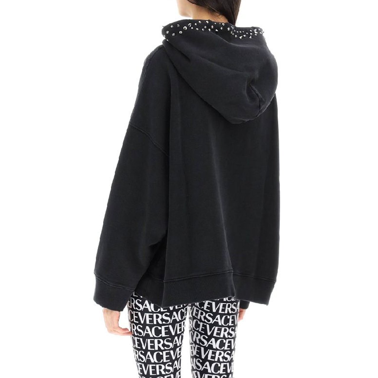 Versace Versace Cotton Logo Sweatshirt Zwart