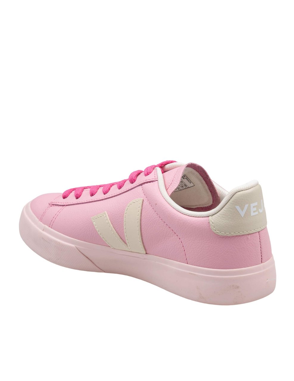 Veja Veja campo chrome-free leather sneakers in pink Divers