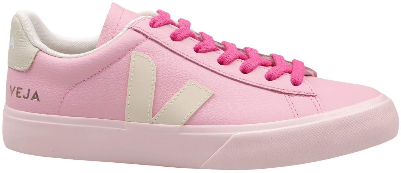 Veja Veja campo chrome-free leather sneakers in pink Divers