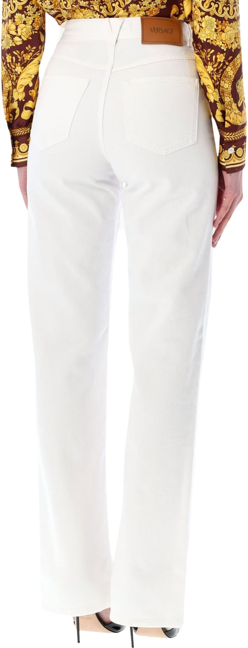 Versace Straight Denim Bianco Wit