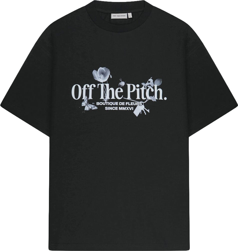 OFF THE PITCH X-Ray Loose Fit Tee Black Zwart